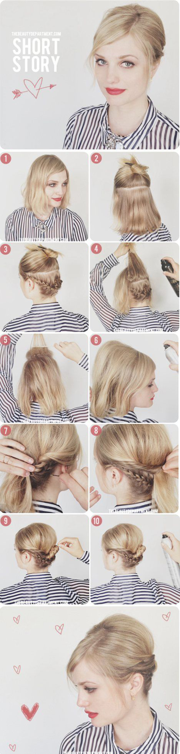 Voici Les 10 Meilleurs Tutoriels Coiffure Pour Cheveux Mi Longs De