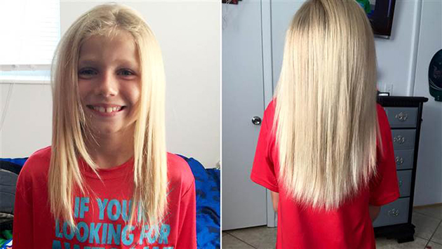 Cet Enfant De 8 Ans Se Laisse Pousser Les Cheveux Pour Venir En Aide Aux Enfants Cancereux Infos Coiffure